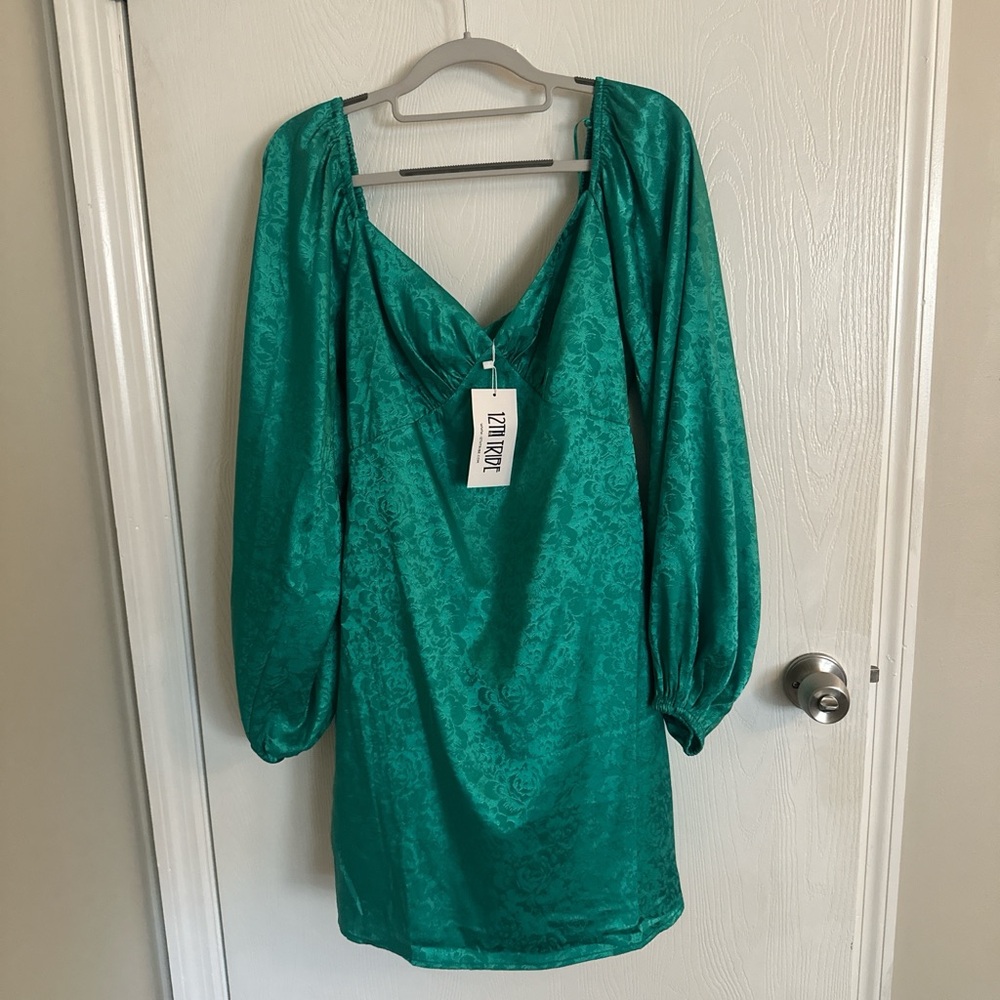12th Tribe Turquoise Floral Gown